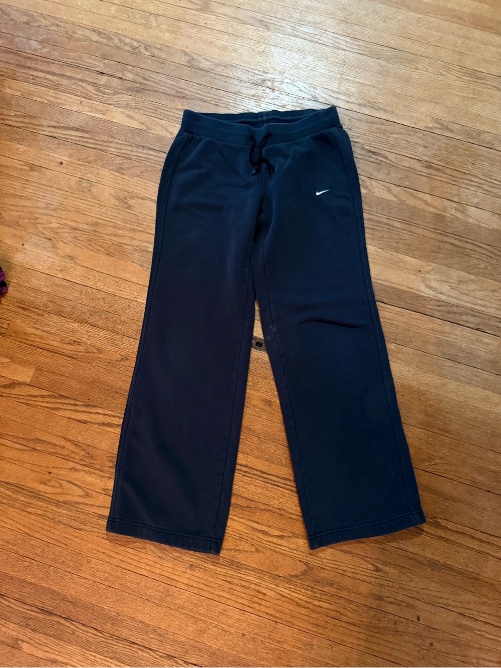 Nike Black Women’s Boot-Cut Sweatpants with Swooshing